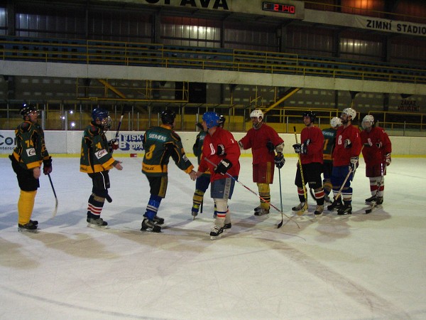 Zápas proti HC Bijci Opava